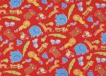 Oh Boy! Animal Scatter - Small on Red